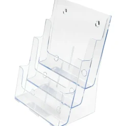 Deflecto 3-Tier Magazine Literature Holder, 12 5/8