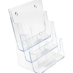 Deflecto 3-Tier Magazine Literature Holder, 12 5/8