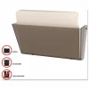 Deflecto Unbreakable DocuPocket, 1 Compartment(s), 6.50"H x 14.50"W x 3"D, Unbreakable, Smoke, Plastic
