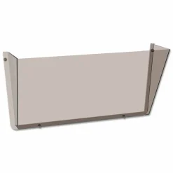 Deflecto Unbreakable DocuPocket, 1 Compartment(s), 6.50"H x 14.50"W x 3"D, Unbreakable, Smoke, Plastic
