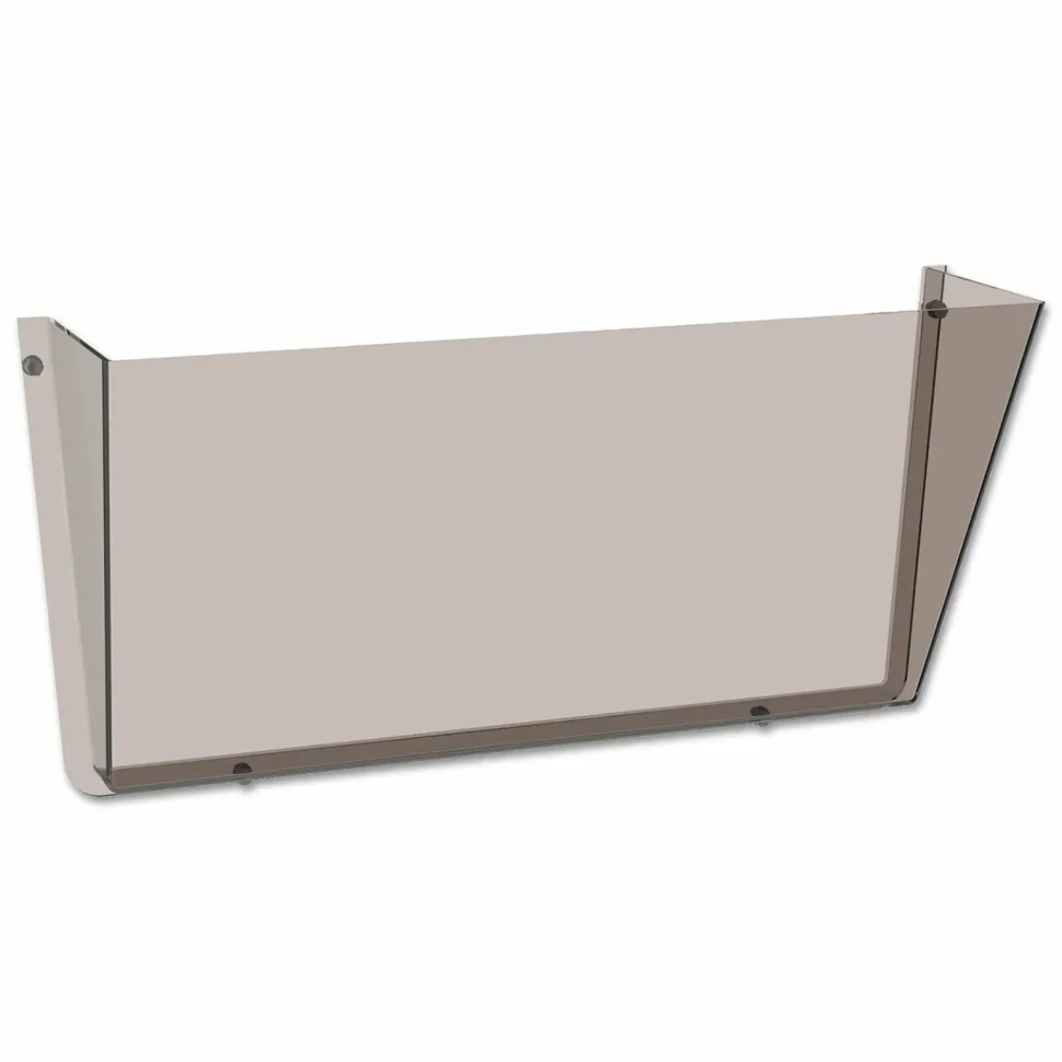 Deflecto Unbreakable DocuPocket, 1 Compartment(s), 6.50"H x 14.50"W x 3"D, Unbreakable, Smoke, Plastic