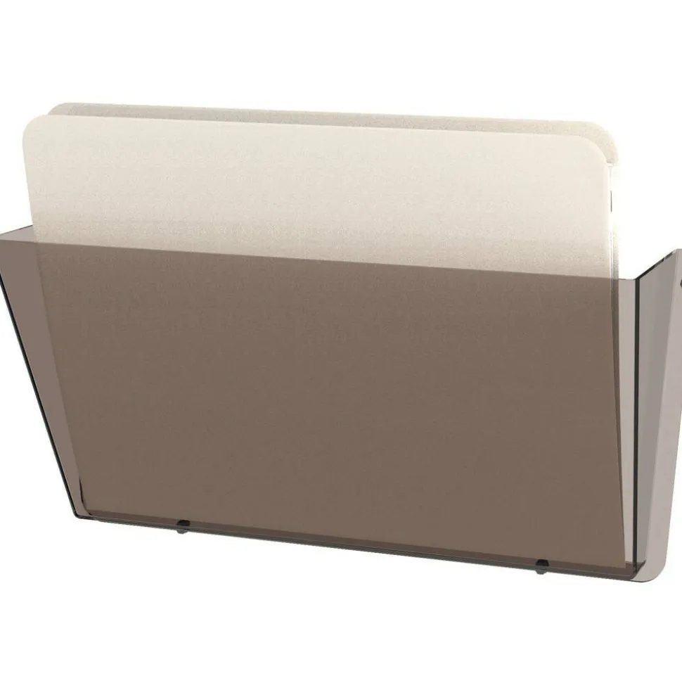 Deflecto Unbreakable DocuPocket, 1 Compartment(s), 6.50"H x 14.50"W x 3"D, Unbreakable, Smoke, Plastic