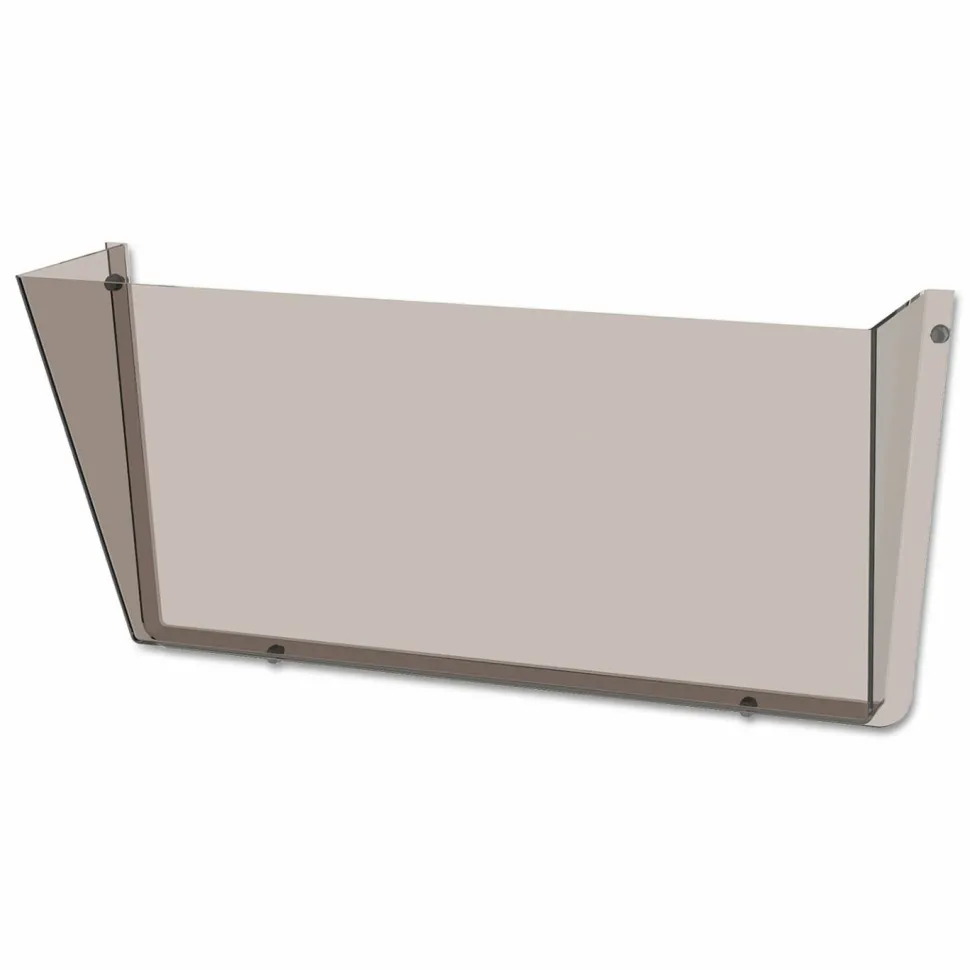 Deflecto Unbreakable DocuPocket, 1 Compartment(s), 6.50"H x 14.50"W x 3"D, Unbreakable, Smoke, Plastic