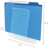Deflecto Wall Mount File And Chart Holder, 1 Compartment, 10" x 2" x 10 1/2", Clear