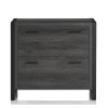 DeJori 32-3/4"W x 19-9/16"D Lateral 2-Drawer File Cabinet, Charcoal