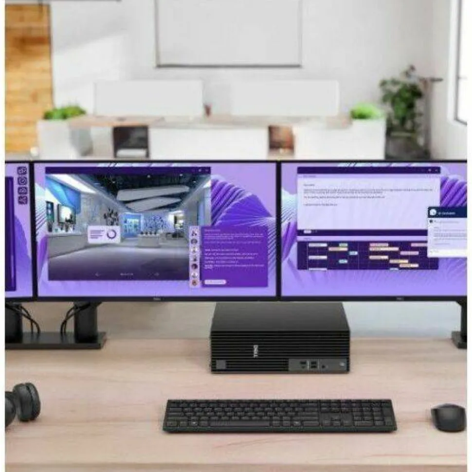 Dell Pro Slim Plus QBS1250 Desktop Computer - Intel Core Ultra 7 265 - 32 GB - 512 GB SSD - Slim PC - Standard Black