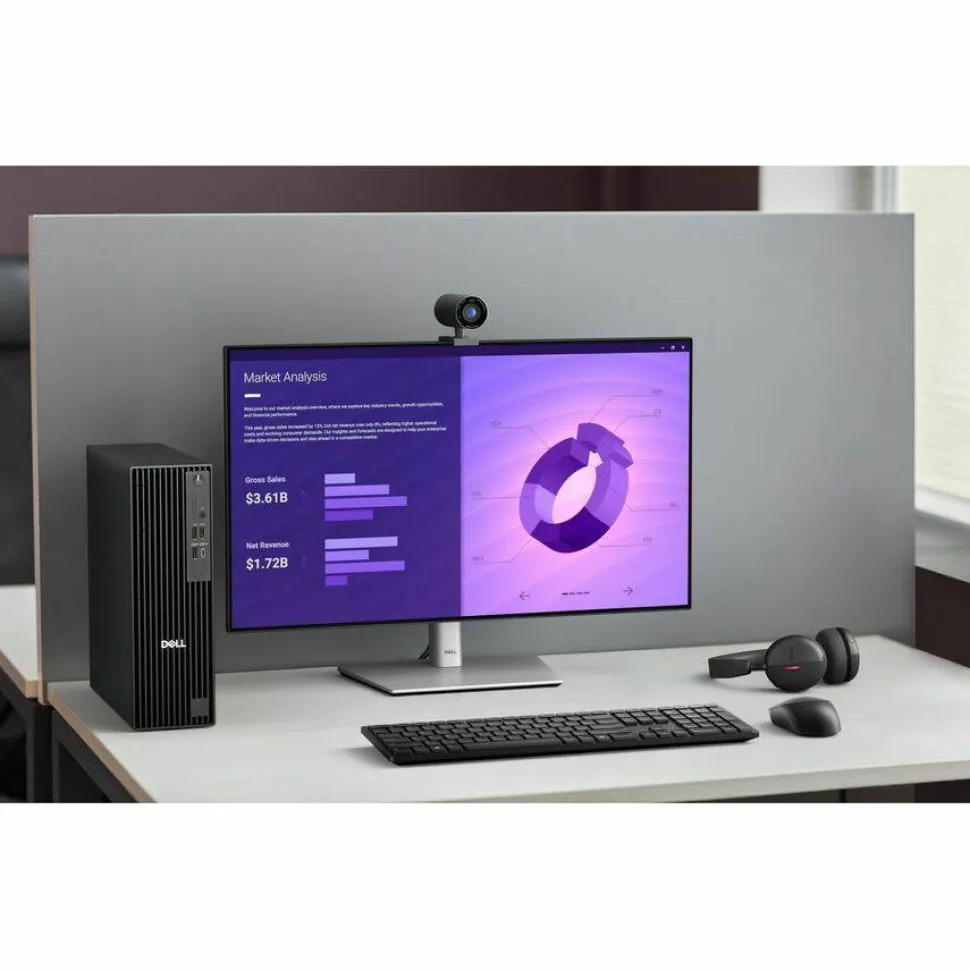 Dell Pro Slim Plus QBS1250 Desktop Computer - Intel Core Ultra 7 265 - 32 GB - 512 GB SSD - Slim PC - Standard Black