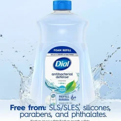 Dial Antibacterial Liquid Hand Soap, Spring Water, 52 oz Bottle