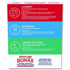 Dial 20 Mule Team Borax Laundry Booster, Powder, 4 lb Box,