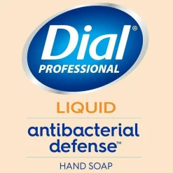 Dial Professional Antibacterial Defense Gold Liquid Hand Soap, 1 gal, 4/Carton