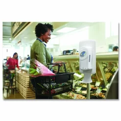 Dial Professional FIT Touch Free Dispenser Floor Stand, 15.7 x 15.7 x 58.3, White