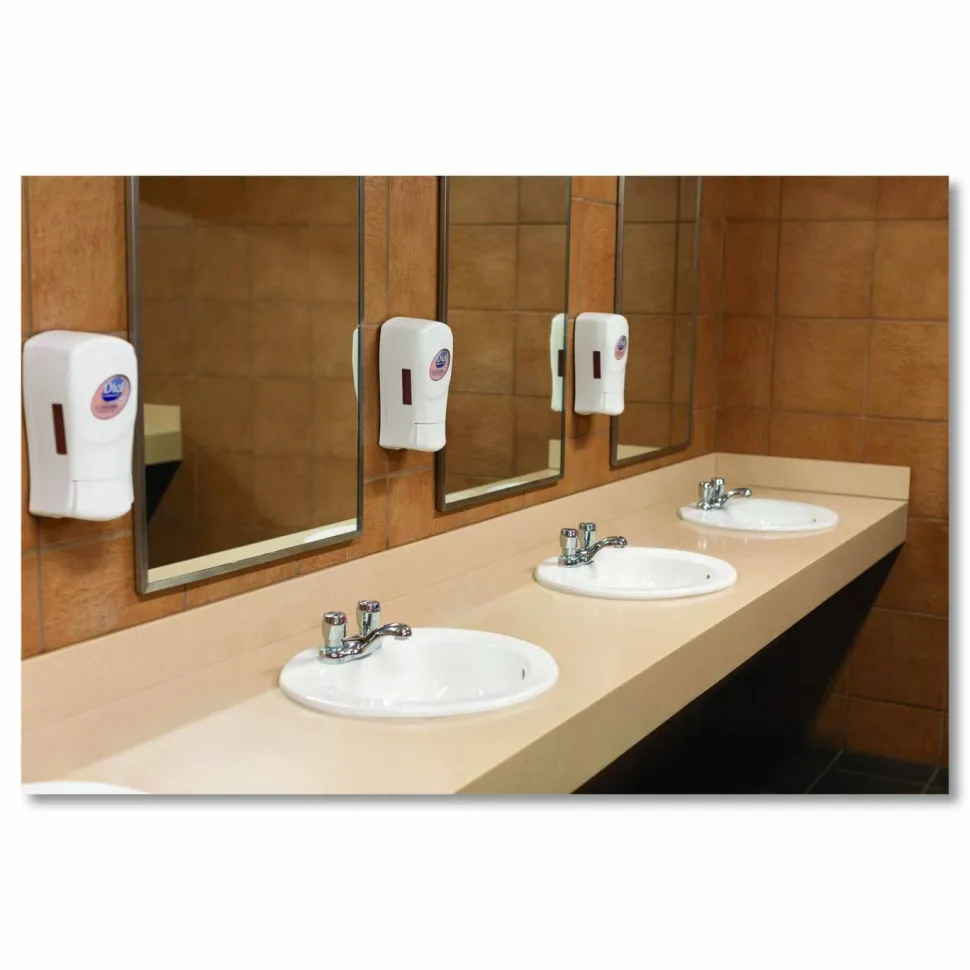 Dial Professional FIT Universal Manual Dispenser, 1.2 L, 4 x 5.13 x 10.5, Ivory, 3/Carton