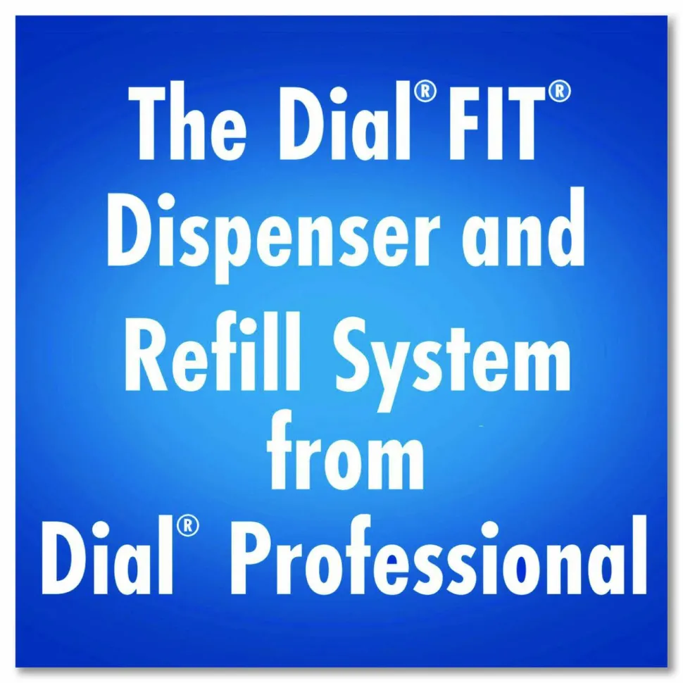 Dial Professional FIT Universal Manual Dispenser, 1.2 L, 4 x 5.13 x 10.5, Ivory, 3/Carton