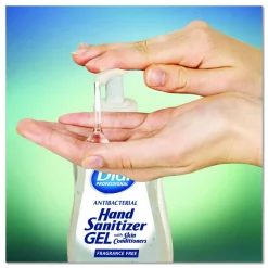 Dial Professional Gel Antibacterial Hand Sanitizer, 11 oz Pump Bottle, Fragrance-Free