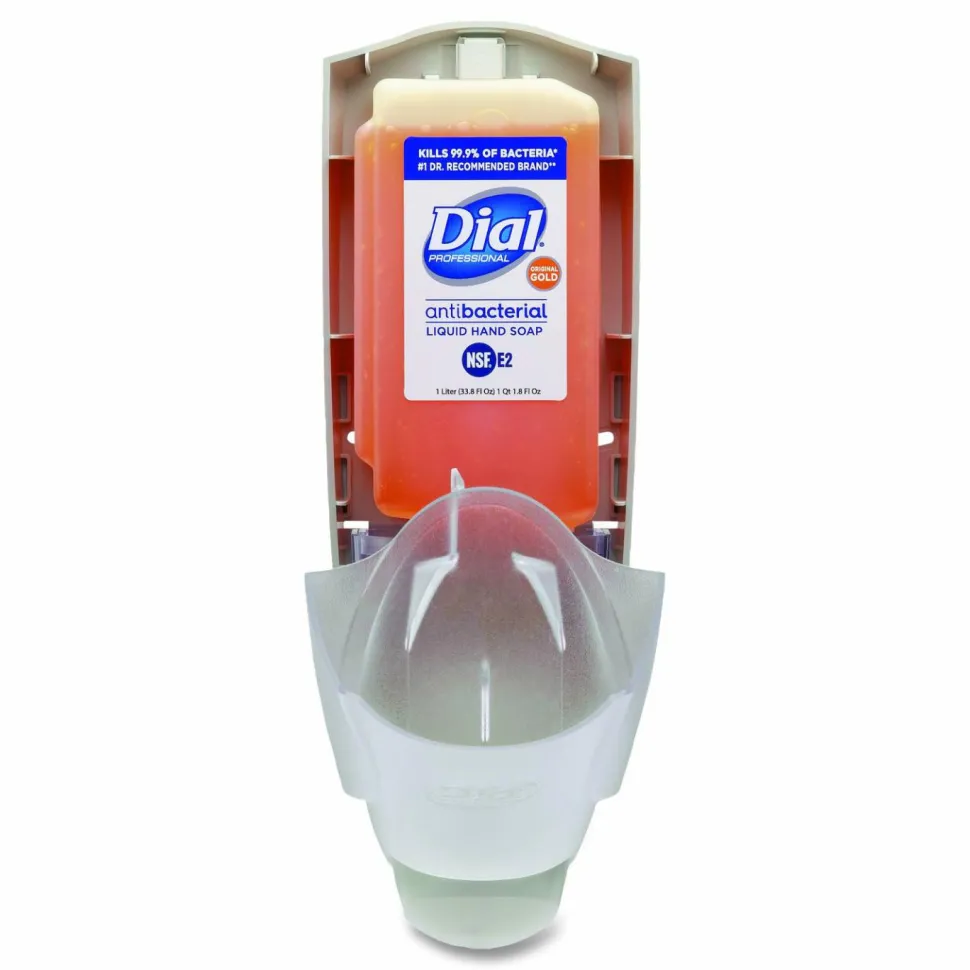 Dial Professional The Dial Dispenser, 1 L, 5.12 x 3.98 x 12.34, Ice, 6/Carton
