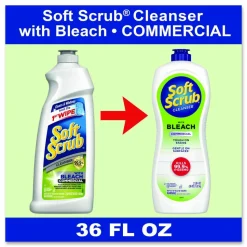 Dial Soft Scrub Bleach Liquid Cleanser, 36 Oz Bottle, Case Of 6