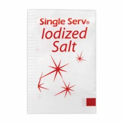 Diamond Crystal Iodized Salt Packet, 0.6 g Packet, 3,000/Carton