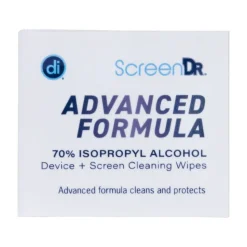 Digital Innovations ScreenDr 70% Alcohol Advanced Formula Device Cleaning Wipes And Microfiber Cloth, Box Of 120 Packets