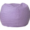 Dillon Small Lavender Dot Refillable Bean Bag Chair for Kids and Teens