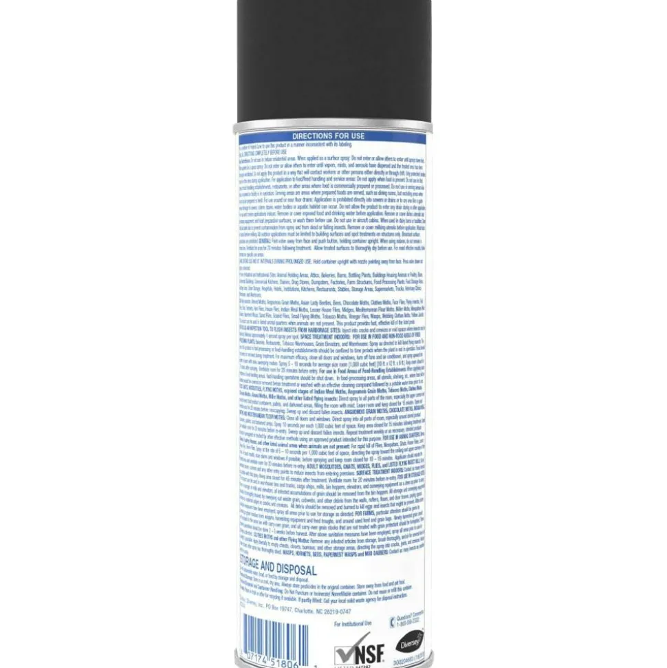 Diversey Skidoo Institutional Flying Insect Killer, 15 oz Aerosol Spray, 6/Carton