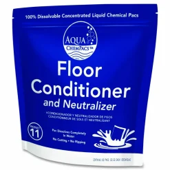 Diversey Aqua ChemPacs Floor Conditioner and Neutralizer, 100 ChemPacs/Carton