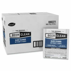 Diversey Beer Clean Glass Cleaner, Powder, 0.5 oz. Packet, 100/Carton
