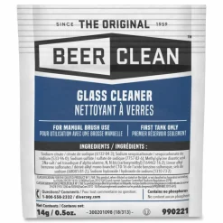 Diversey Beer Clean Glass Cleaner, Powder, 0.5 oz. Packet, 100/Carton