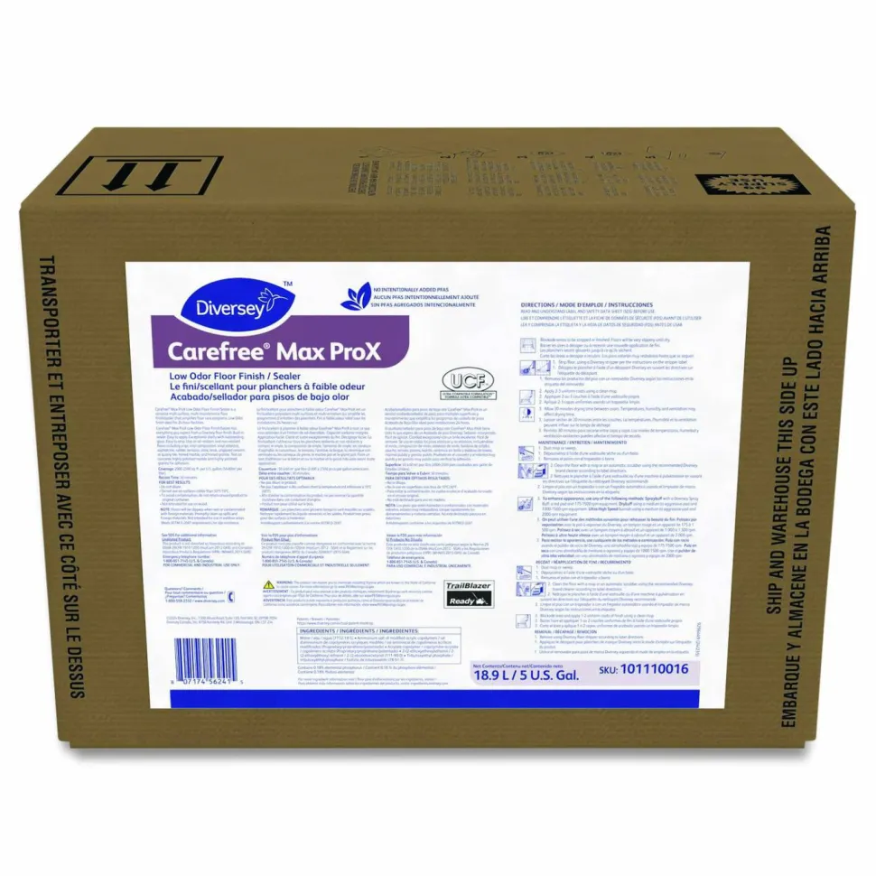 Diversey Carefree Max ProX Finish, 5 gal Bottle