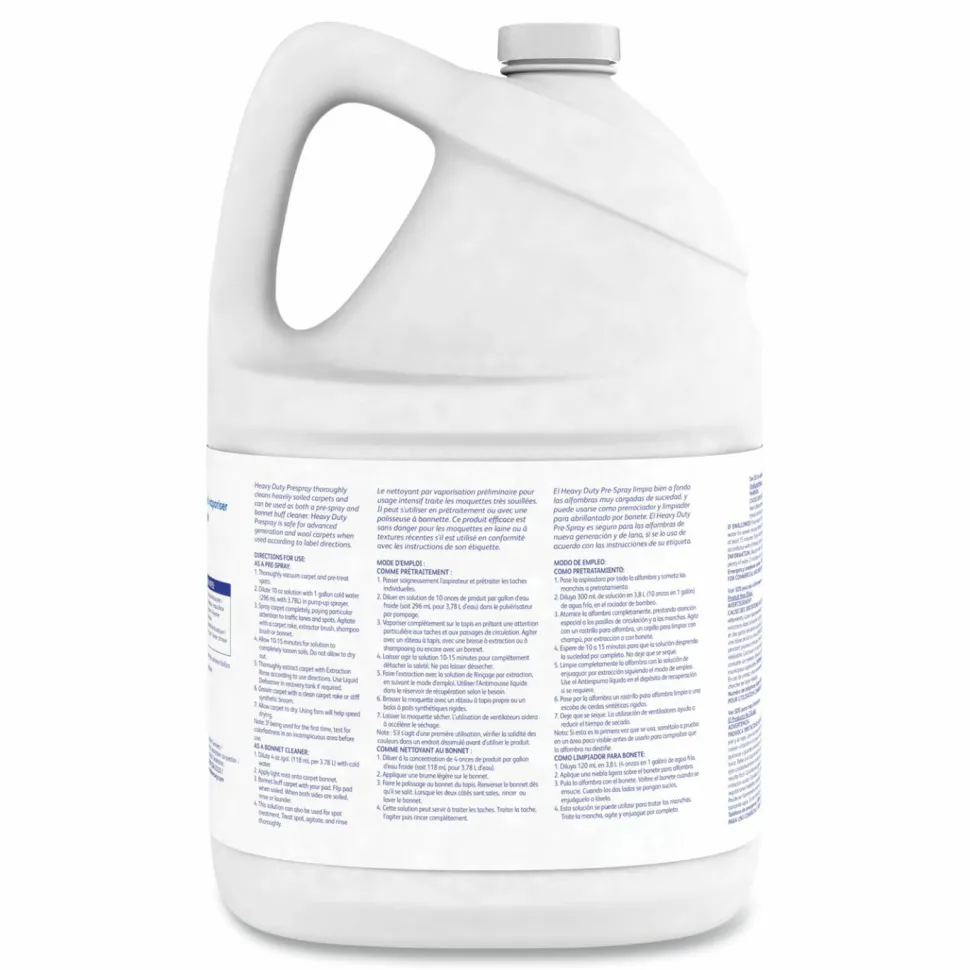 Diversey Carpet Cleanser Heavy-Duty Prespray, Fruity Scent, 1 gal Bottle, 4/Carton