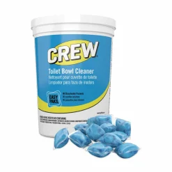 Diversey Crew Easy Paks Toilet Bowl Cleaner, Fresh Floral Scent, 0.5 oz Packet, 90 Packets/Tub, 2 Tubs/Carton