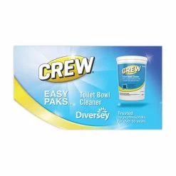 Diversey Crew Easy Paks Toilet Bowl Cleaner, Fresh Floral Scent, 0.5 oz Packet, 90 Packets/Tub, 2 Tubs/Carton