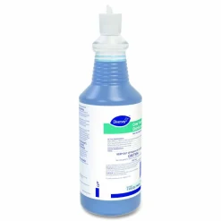 Diversey Crew Neutral Non-Acid Bowl and Bathroom Disinfectant, Fresh Scent, 32 oz Squeeze Bottle, 12/Carton