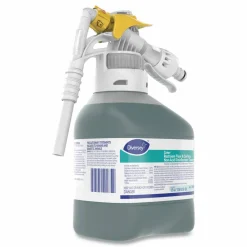Diversey Crew Restroom Floor/Surface Non-Acid Disinfectant Cleaner, Fresh Scent, 50.7 oz Bottle, 2/Carton