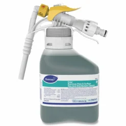 Diversey Crew Restroom Floor/Surface Non-Acid Disinfectant Cleaner, Fresh Scent, 50.7 oz Bottle, 2/Carton