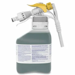 Diversey Crew Restroom Floor/Surface Non-Acid Disinfectant Cleaner, Fresh Scent, 50.7 oz Bottle, 2/Carton