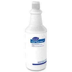 Diversey Crew Super Blue Mild Acid Bowl Cleaner, Citrus Scent, 32 oz Squeeze Bottle, 12/Carton