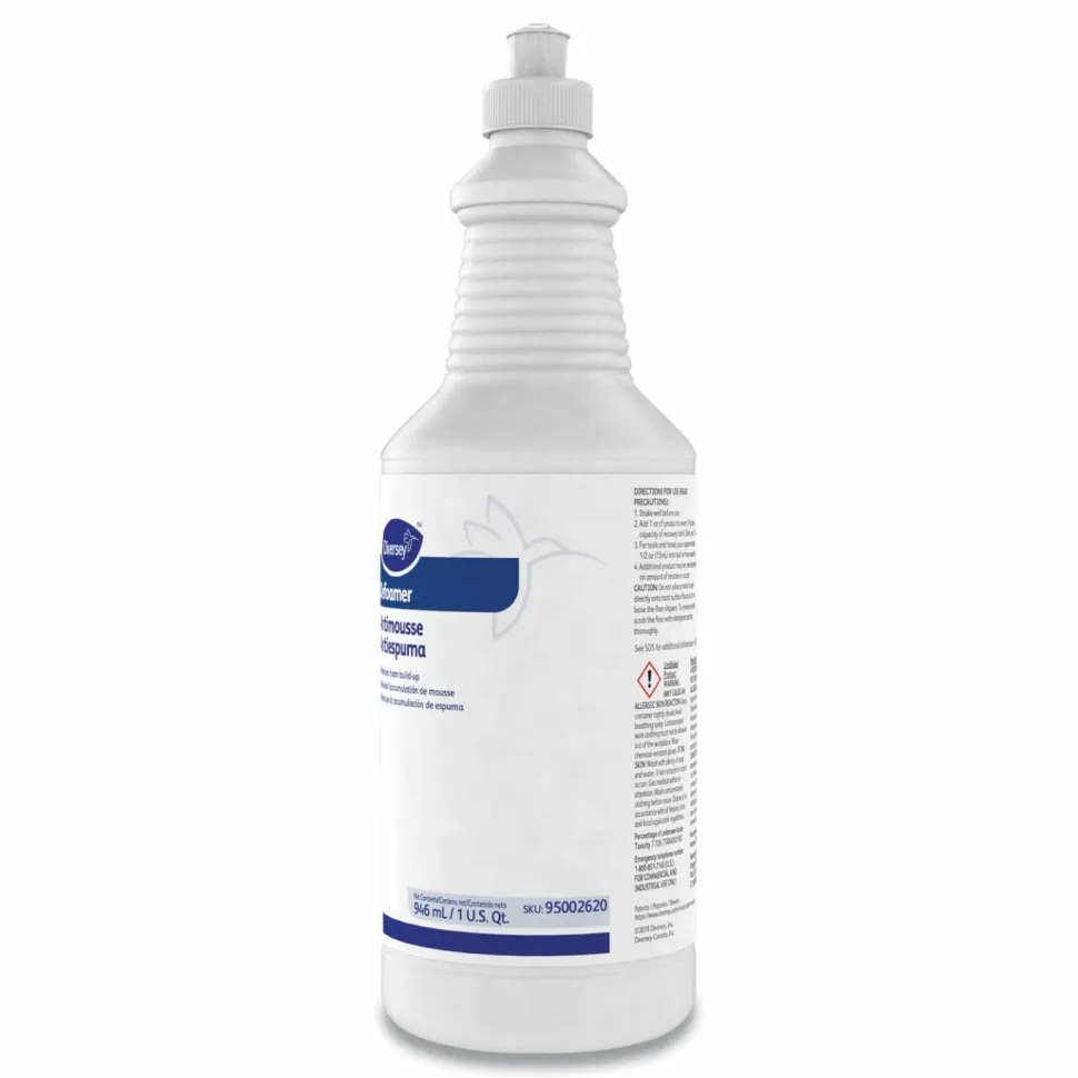Diversey Defoamer/Carpet Cleaner, Cream, Unscented, 32 oz Squeeze Bottle