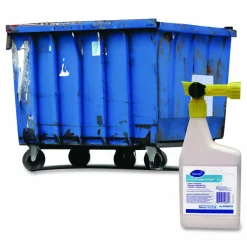 Diversey Dumpster Fresh - 32 fl oz (1 quart) - Floral Scent - Non-pathogenic - Green - 4 / Carton