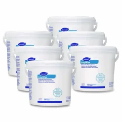 Diversey Easywipe Disposable Wiping Refill, White, 125/Tub, 6 Tub/Carton