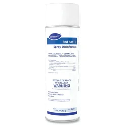Diversey End Bac II Spray Disinfectant, Fresh Scent, 15 oz Aerosol Spray, 12/Carton