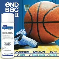 Diversey End Bac II Spray Disinfectant, Fresh Scent, 15 oz Aerosol Spray, 12/Carton