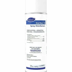 Diversey End Bac II Spray Disinfectant, Fresh Scent, 15 oz Aerosol Spray, 12/Carton