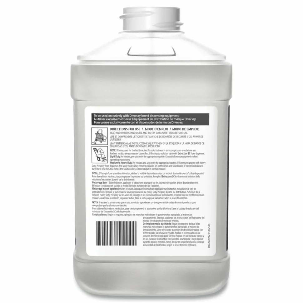 Diversey Extraction Cleaner, Floral Fresh Scent, 84.5 oz Bottle, 2/Carton