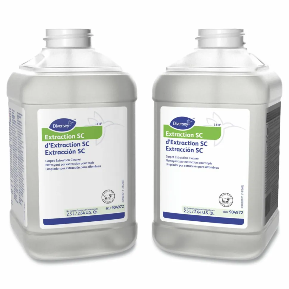 Diversey Extraction Cleaner, Floral Fresh Scent, 84.5 oz Bottle, 2/Carton