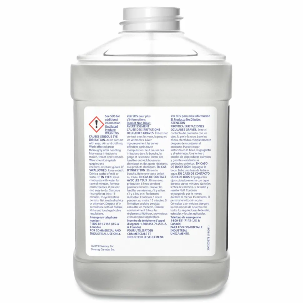 Diversey Extraction Cleaner, Floral Fresh Scent, 84.5 oz Bottle, 2/Carton