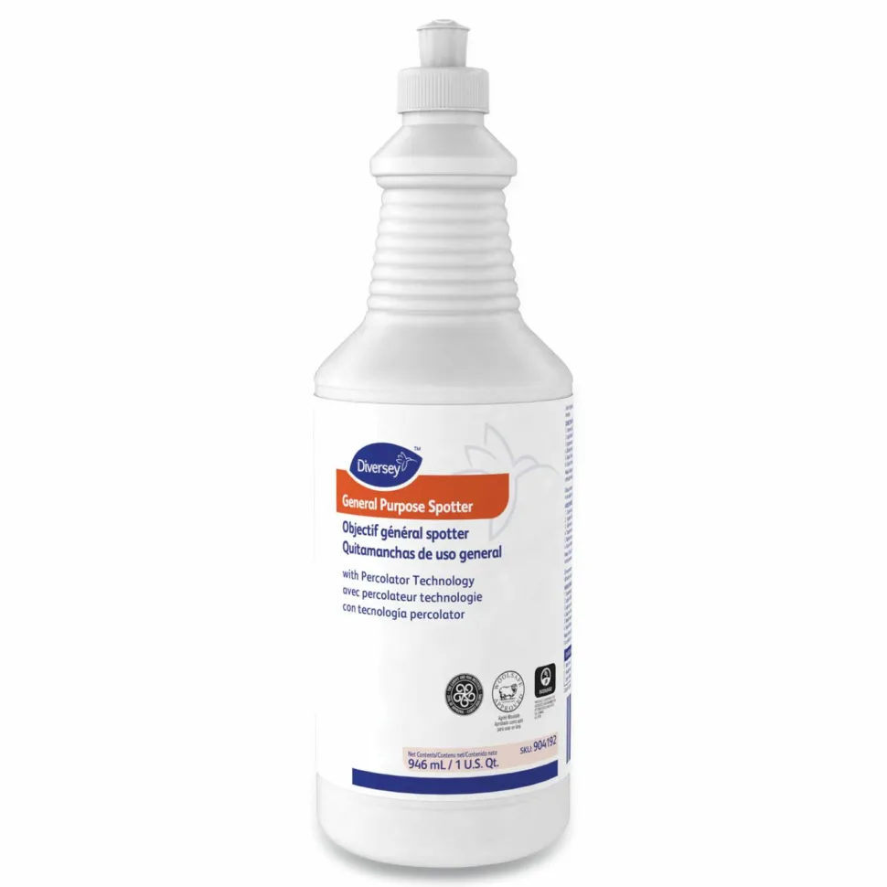 Diversey General Purpose Spotter, Floral Scent, Liquid, 1 qt Squeeze Bottle, 6/Carton