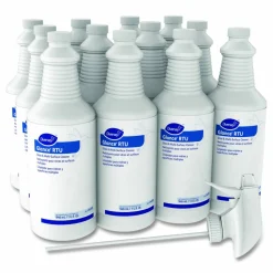 Diversey Glance Glass and Multi-Surface Cleaner, 12 Capped 32 oz Bottles and One Trigger Sprayer, 12/Carton