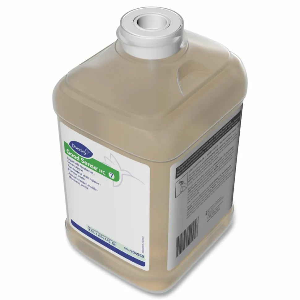Diversey Good Sense Liquid Odor Counteractant, Apple, 84.5 oz, 2/Carton