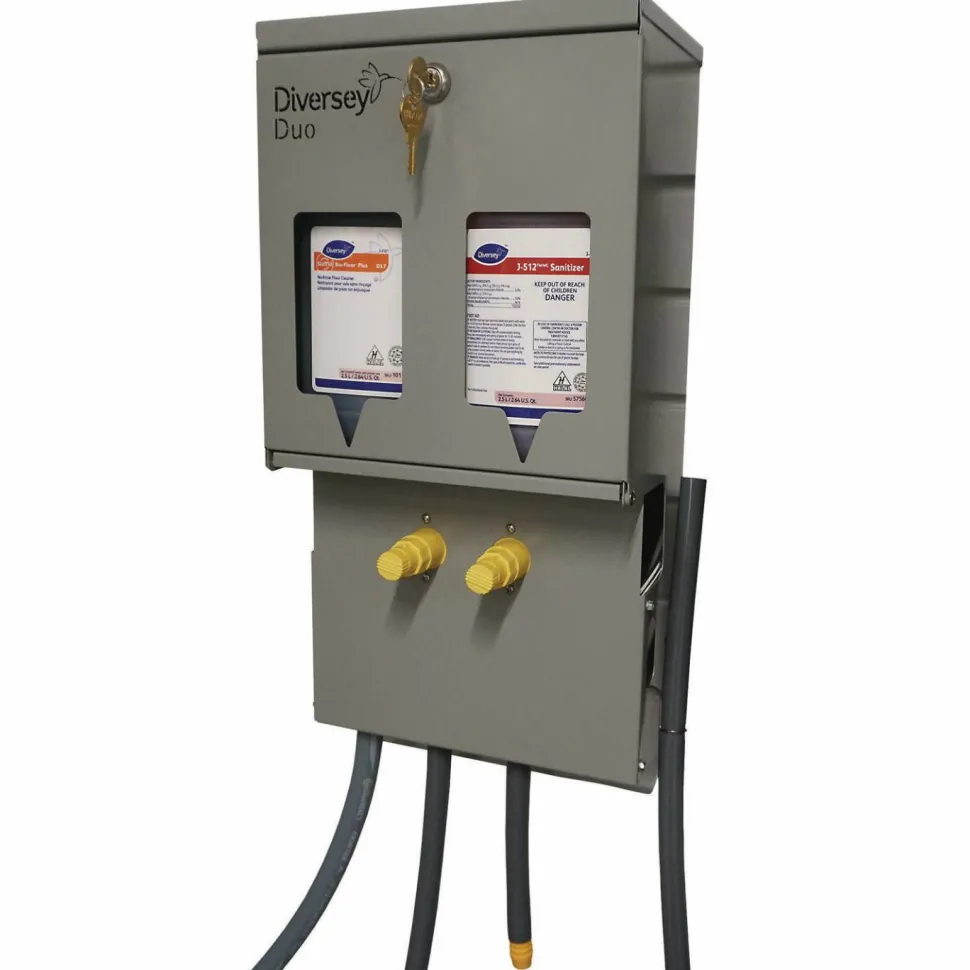 Diversey J-Fill Duo Dispensing System, 10 x 6.5 x 19.5, Stainless Steel