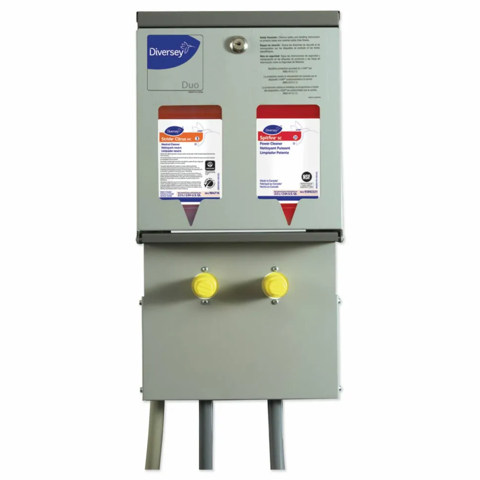 Diversey J-Fill Duo Dispensing System, 10 x 6.5 x 19.5, Stainless Steel
